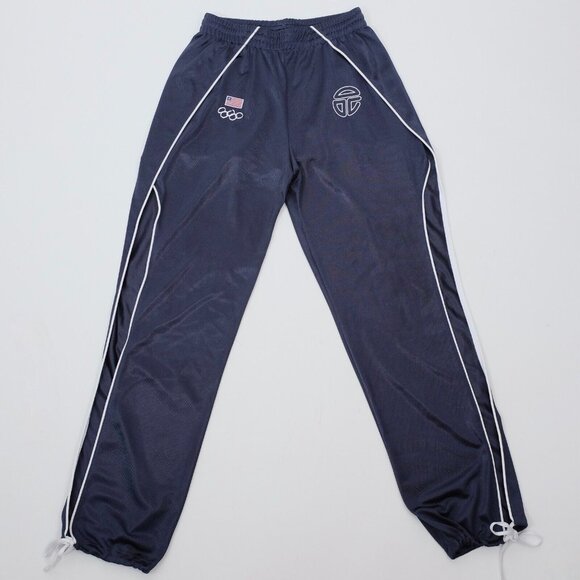 TELFAR x TEAM LIBERIA OLYMPICS 2021 track pants navy split leg - Picture 1 of 9